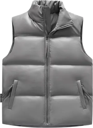 Sleeveless Water Resistant Outerwear WENKOMG1 Winter Puffer Vest For Men,Lightweight giant diplomat Packable Ski Vest Zip Up 