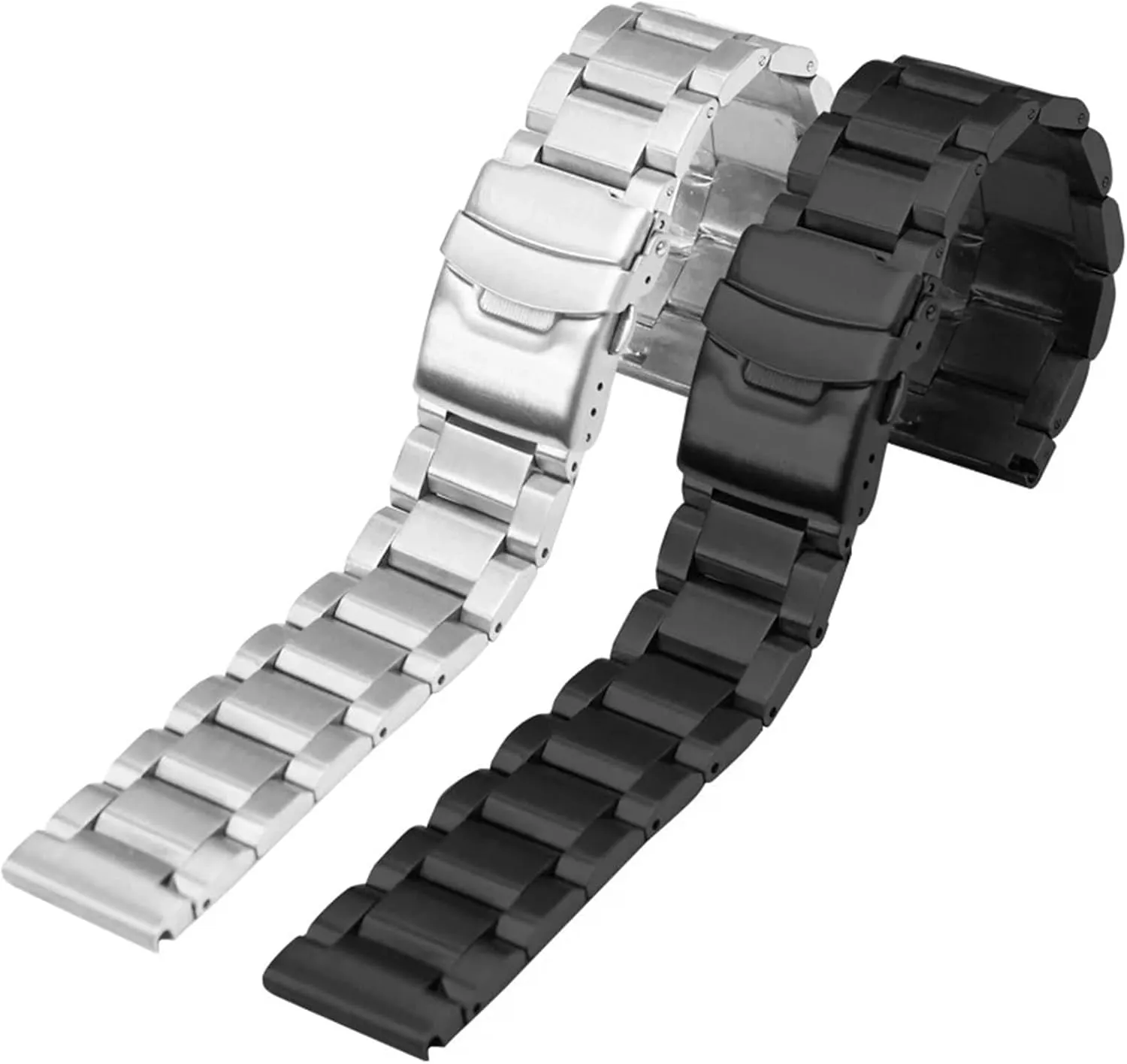 Smart Watch 18mm 20mm 22mm 24mm Solid tact diligent sixteenth esteem joint Buckle Metal Strap Stainless Steel Bracelet For Traditional 