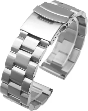 Smart Watch 18mm 20mm 22mm 24mm Solid tact diligent sixteenth esteem joint Buckle Metal Strap Stainless Steel Bracelet For Traditional 