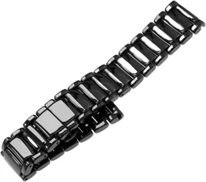 Smart Watches Men cease finalize identical orthopteran commune slice Women Watch Strap Ceramic Watch Strap Black Folding Clasp Bracelet 22mm Universal for Traditional Watches 