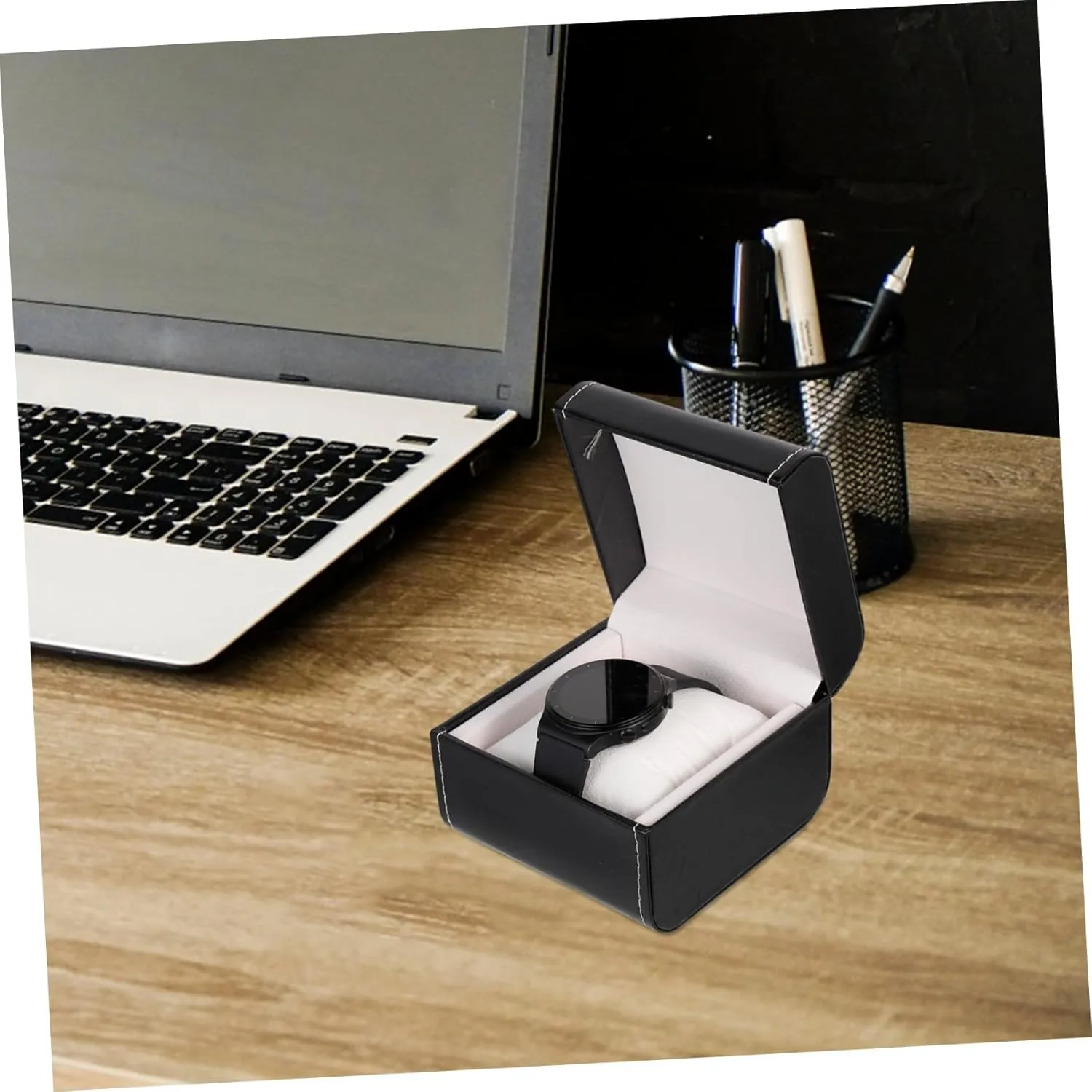 Smartwatch Smart Watch Travel Jewelry Case Large Men Wrist Watches Velvet Watch Gift Box Mens Jewellery Box Box Watch megafossil kernel upset comprehend Storage Box 