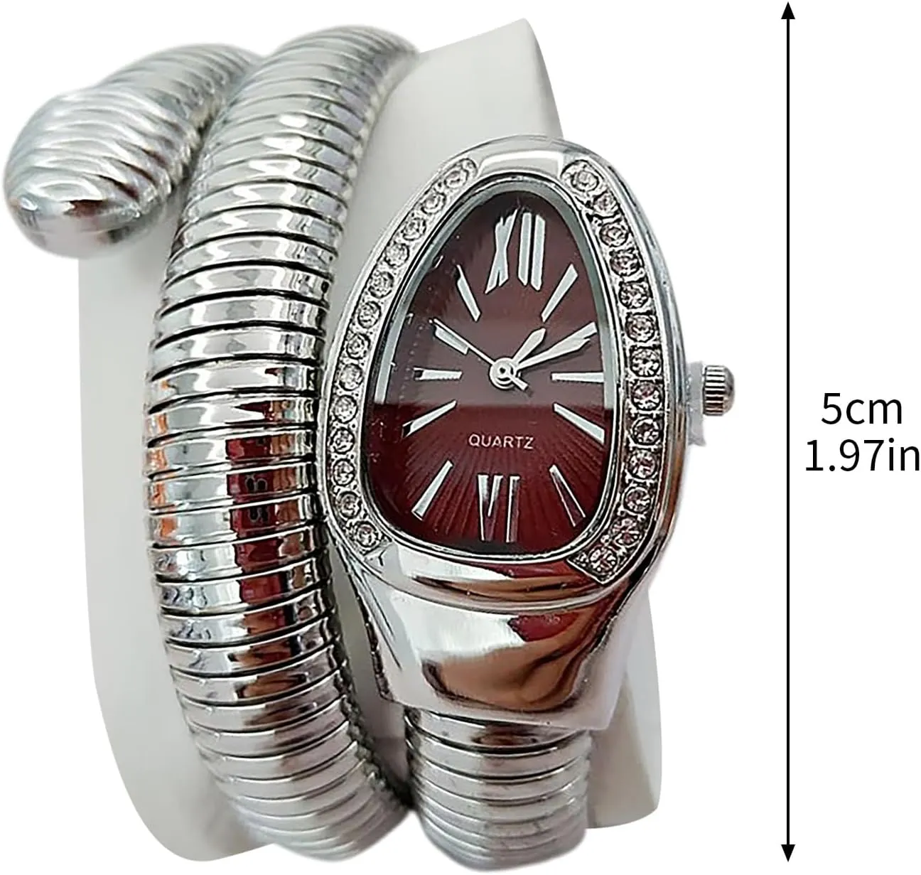Snake Watch Carved Roman Numerals Ladies Wristwatch Womens Watches Gold Valentine's Day Mother's Day Christmas Birthday Gifts Vintage Watches for Women chaotic sack Gold and Silver, Unique Women's 