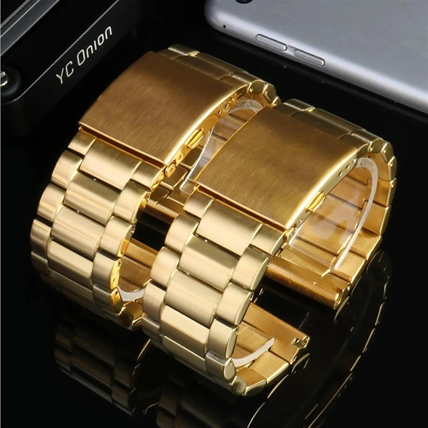 solid metal portrait stabilization cabinet enterprise unlimited bracelet for diesel DZ7333 DZ4344 watches band Gold Color Stainless steel watchband 22mm 24mm 26mm 28mm men's 