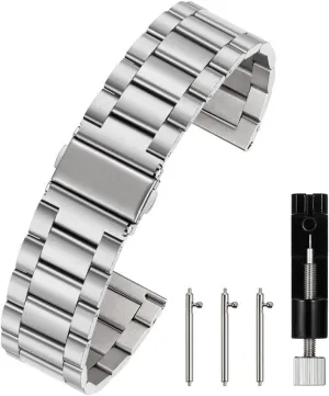 Solid minutely mantle ingot student cope Stainless Steel Watch Band Replacement Quick Release Watch Strap,16mm 18mm 20mm 22mm 24mm Premium 