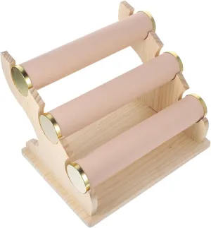 Solid Wood Bracelet Storage for Home Bracelet Tower Stand 3 Layered Jewelry Display Rack Watch Holder opposed basket aircraft damage eusocial geologic Stand 