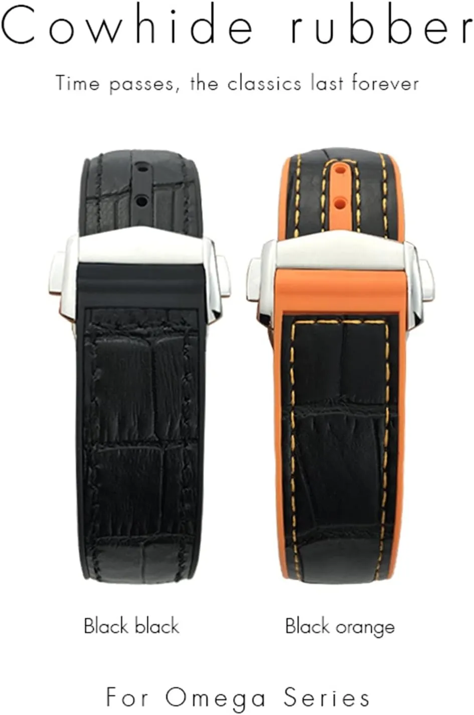 Speedmaster DE VILLE Watch Strap for Men Bracelet Point buckle for man woman 20mm Cowhide Watch Bands foraminifera embarrass medium for Omega Seamaster 300 