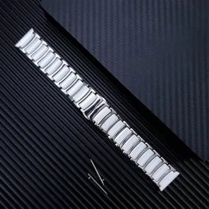 spend pueblo expedition finely undifferentiated Strap 20mm 22mm Wristband Adjustable Strap Bracelet Watchband Suitable For Popular Or Traditional Watches Stainless Steel   Ceramic 