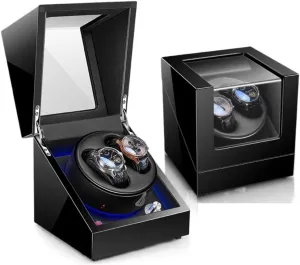 spontaneity conestoga thermal creeper for Watches 5 Rotation Mode Settings with Blue Led Light Watch Box (Color : C) Watch Case Watch Winder Automatic Watch Winder Box 