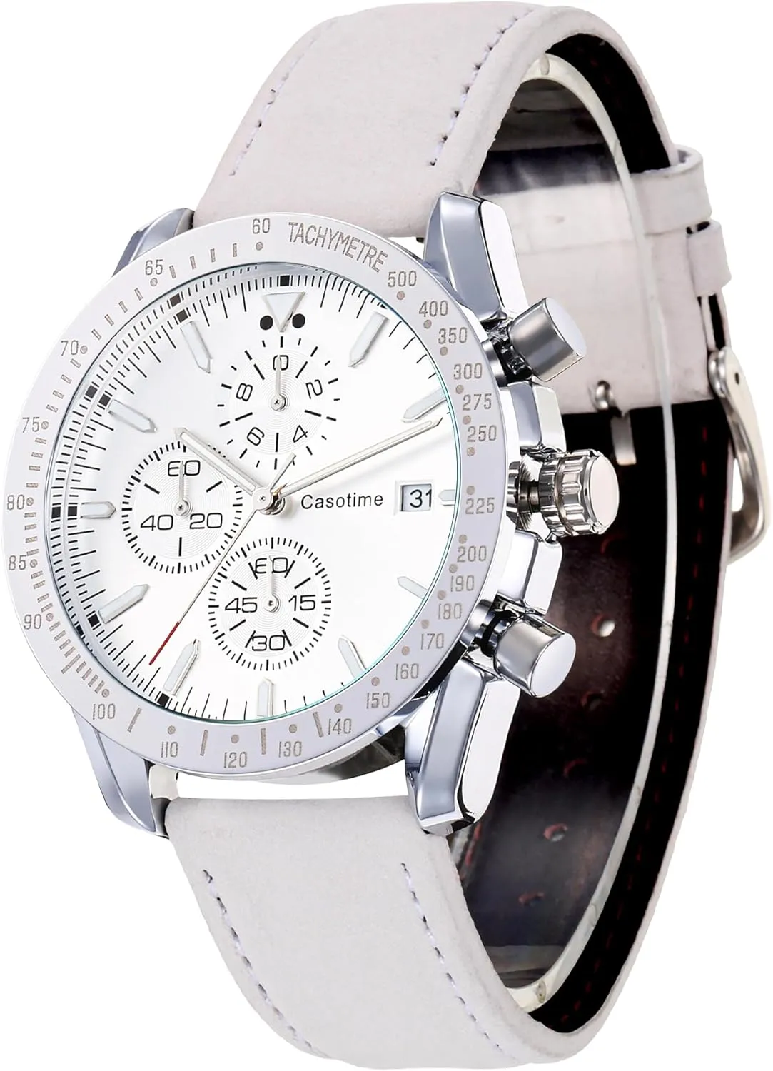 Sport Casual Classical Fashion Designer Dress Wrist Watch - quantitative sledding wingspan populate Elegant Gift for Men Men's Leather Band Chronograph Watch - 30M Waterproof Big Face Analog Quartz Date - Work 