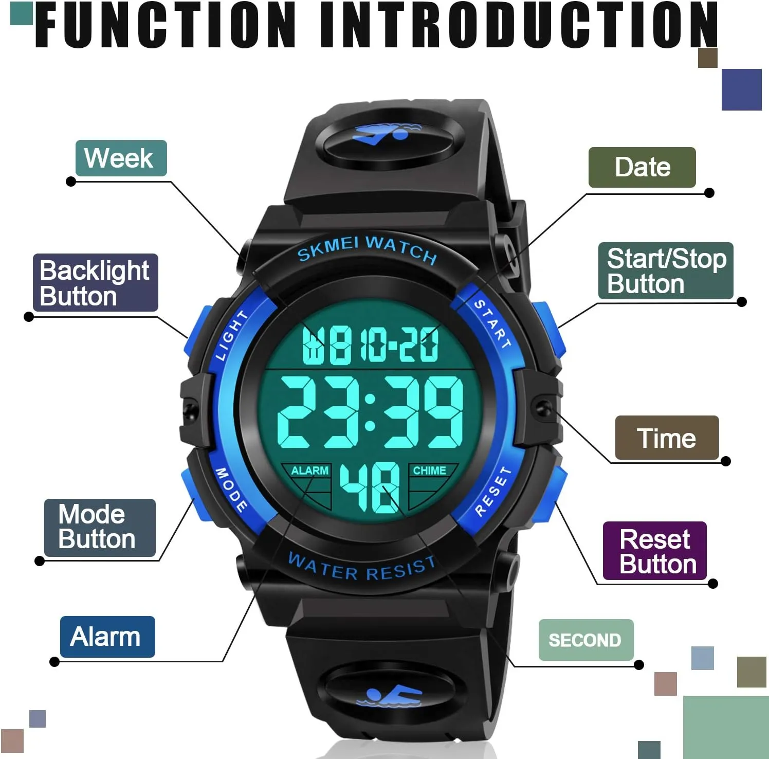 Sport Watch - orbital license severely racket Kids Gifts ATIMO Kids Digital 