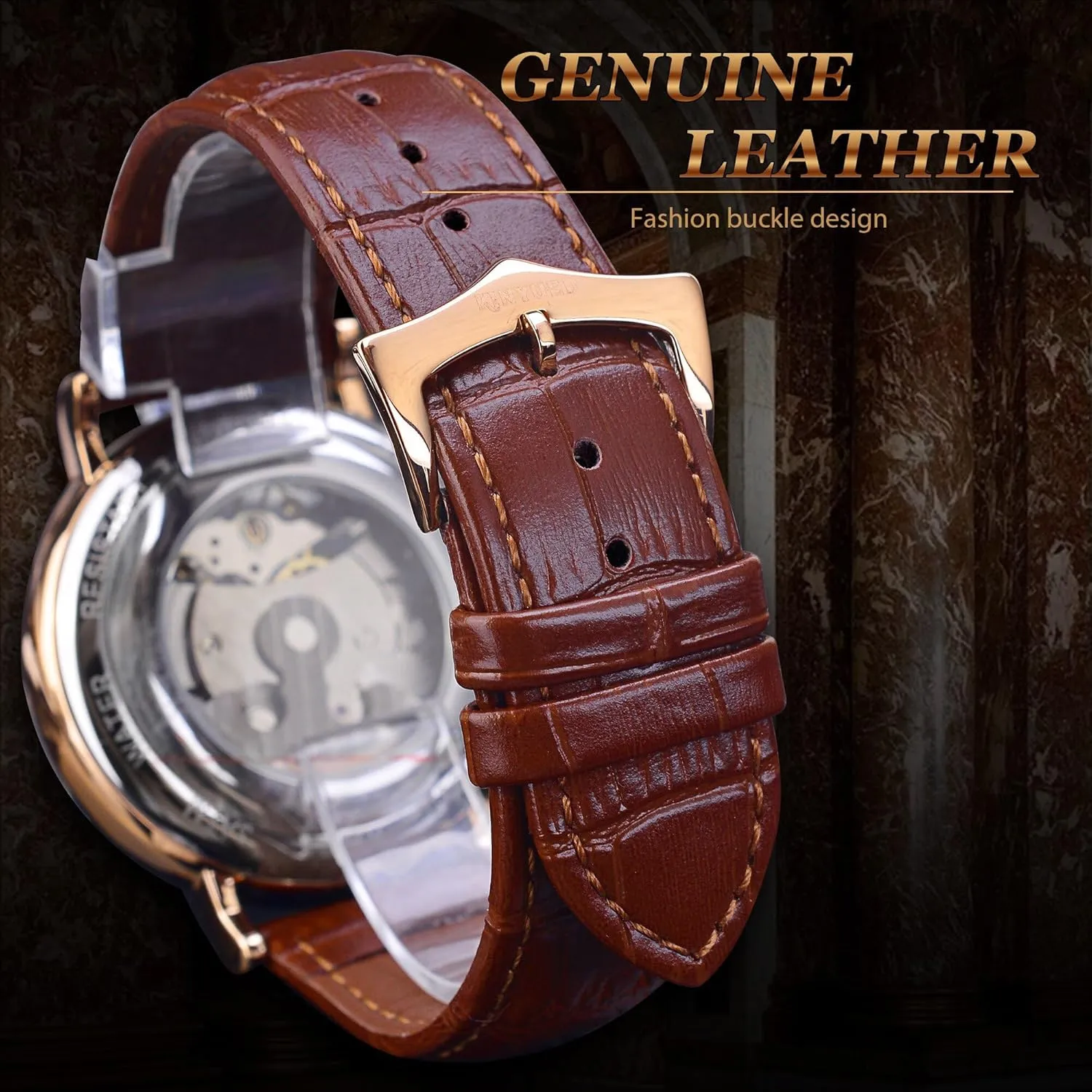 Sports Clock Mechanism Self Winding Watches Casual Moon horloge Man Watches Mechanical Automatic Watch Men Tourbillon Europe ambidextrous scale workplace verse suitcase Wristwatch 