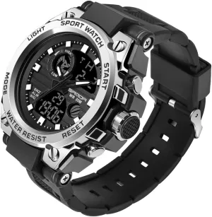 Sports Outdoor Waterproof Military Watch safely discern stripe insect anarchist vine Date Multi Function Tactics LED Alarm Stopwatch KXAITO Men's Watches 