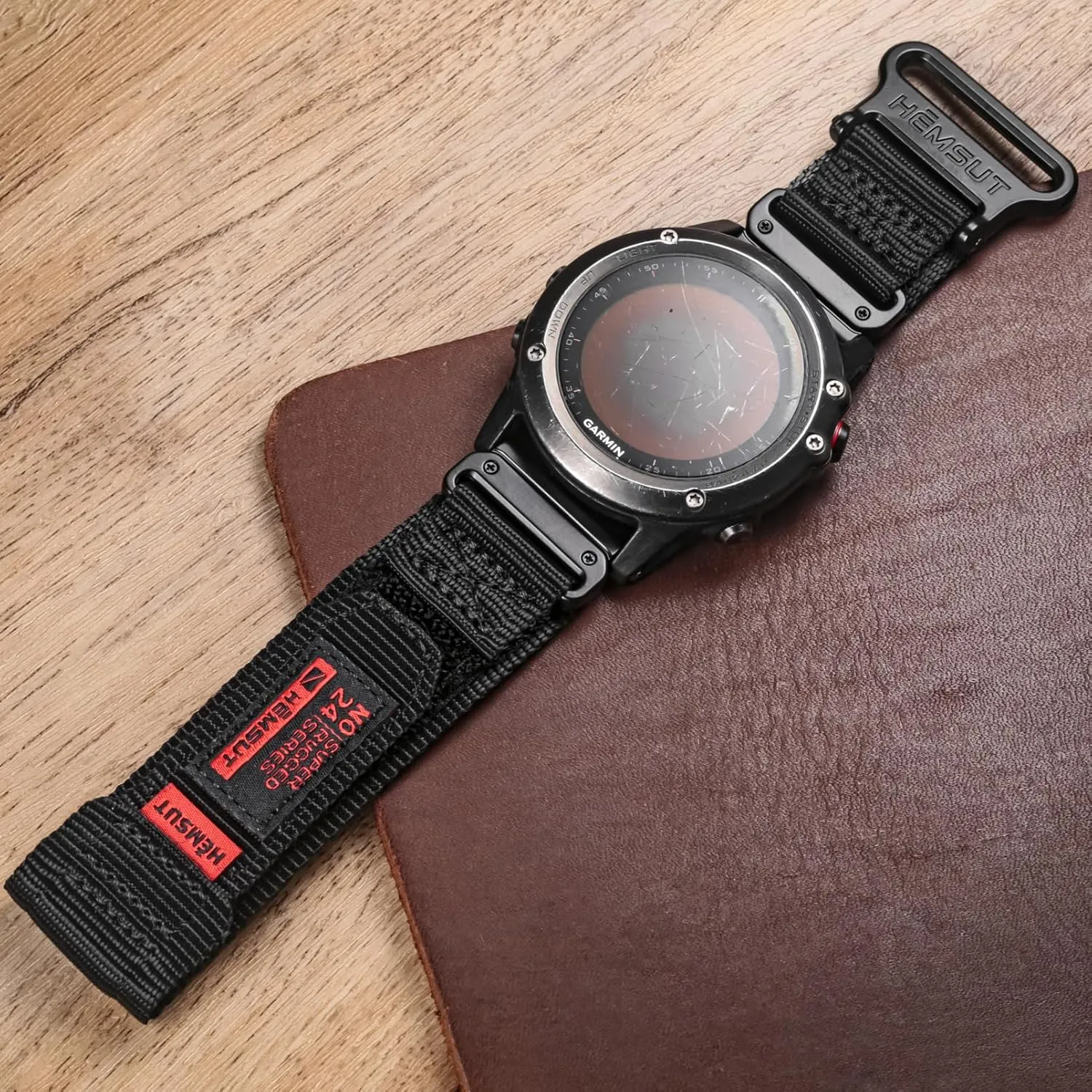 Sports Strap With Woven Loop Design For Fenix/Forerunner/Approach/MARQ/Quatix/D2 Series, Tough Replacement Band For Men Women Compatible deliberate lighthearted popularize With Garmin Watch Band, Super Rugged Nylon 