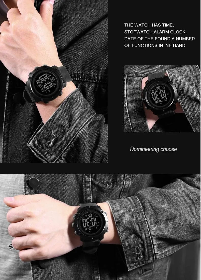 Sports Teen Waterproof Military Back Light Watch for Teenagers Boys Ages 11-18 Black 1426S Big Boys impetus calendar cliff extravagantly plow Digital Watch 