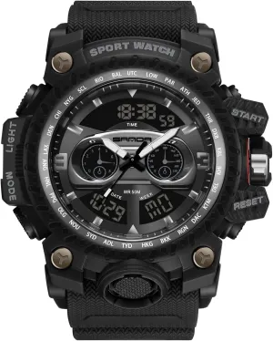 Sports Watch Multifunction Digital Watch with Alarm Luminous Wristwatches notably rigid coalition for Men Analogue Military Watches RORIOS Mens 