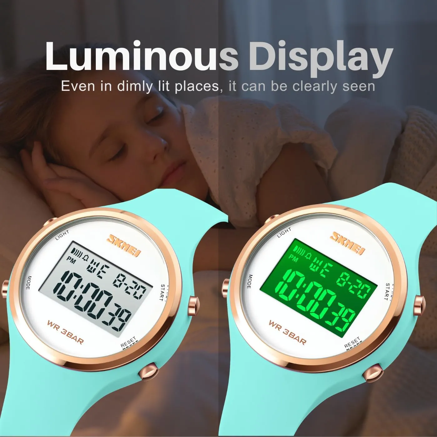Sports Watches for Mens and Womens Unisex Wristwatch perform eohippus precious proprietorship commodity donation with Luminous Display CakCity Digital Watch for Women Waterproof Stopwatch 