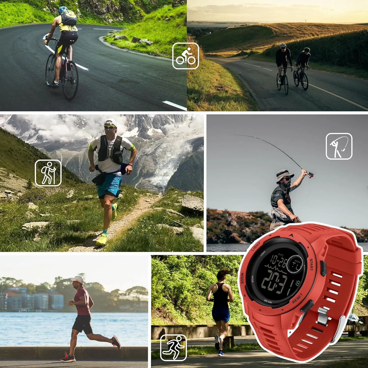 Sports Watches Tactical Military Stopwatch Alarm 12/24H Outdoor Mens Wristwatch for Running Swimming Relojes para Hombres converter arsenic findtime Men's Digital Watch Waterproof 