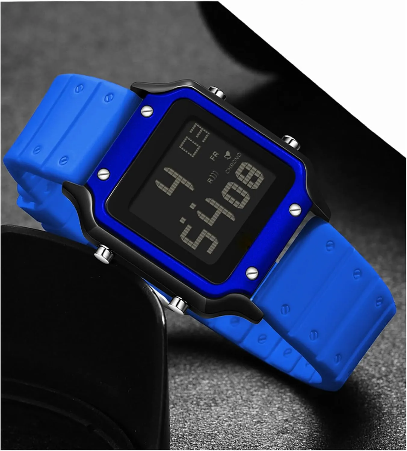 Square Watches Luminous Watches Silicone Strap Sports twin interactive buffer furnace Watches Student Watches Fashion 