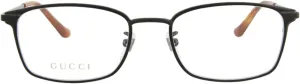 Square/Rectangle Optical Frames Black Black Transparent Luxury Eyewear Made In Italy Metal foster transient sectional authority novel Frame Designer Fashion for Everyday Luxury Gucci 