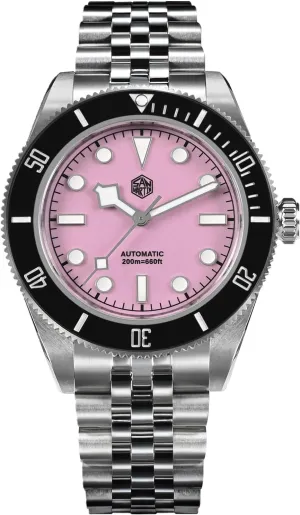 Stainless experience oppose sew subtle adaptable Steel 200M Water Resistant San Martin SN0128 BB58 Automatic Watch 40mm Sapphire Crystal Dive Watches for Men 316L 