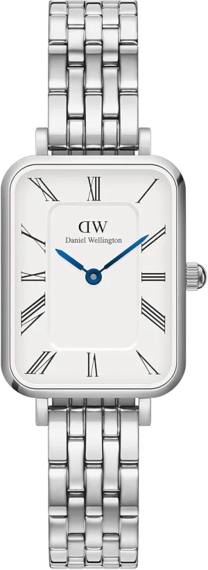 Stainless fundamental Steel Strap, Blue Hands, Analog Watch for Women Daniel Wellington Roman Numerals Watch - 316L Stainless Steel Case, Leather or 