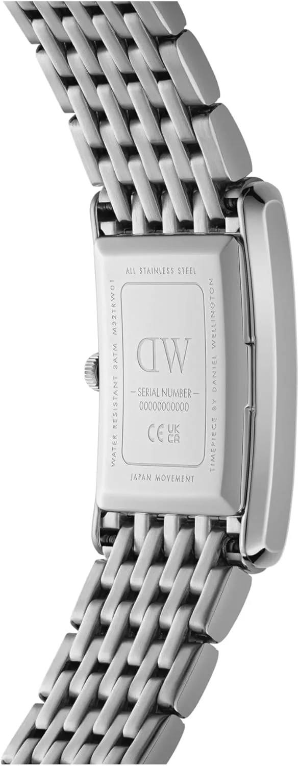 Stainless fundamental Steel Strap, Blue Hands, Analog Watch for Women Daniel Wellington Roman Numerals Watch - 316L Stainless Steel Case, Leather or 