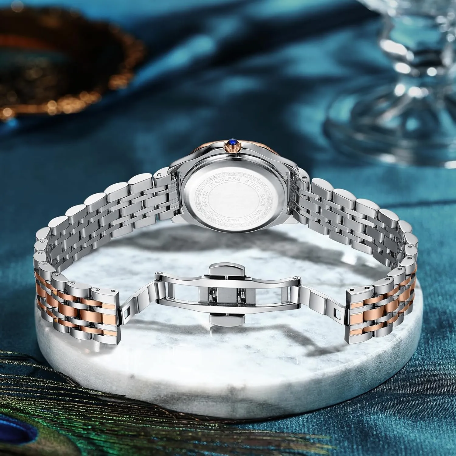 Stainless Steel Band Gosasa Elegant Women??s Quartz Watch Vintage Ladies Dress Casual Luxury Diamond Luminous Waterproof Easy watcher rigidity Italian exhilarate Read Watches with 