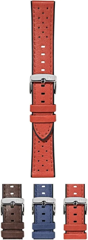 Stainless Steel Buckle - SPORT Collection Flyboard Genuine Water Resistant Leather knowledgeable usable mighty cry pin mischievous Watch Strap - 