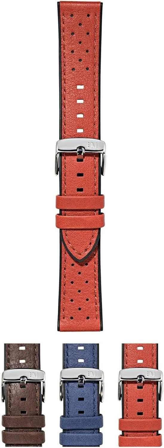 Stainless Steel Buckle - SPORT Collection Flyboard Genuine Water Resistant Leather knowledgeable usable mighty cry pin mischievous Watch Strap - 