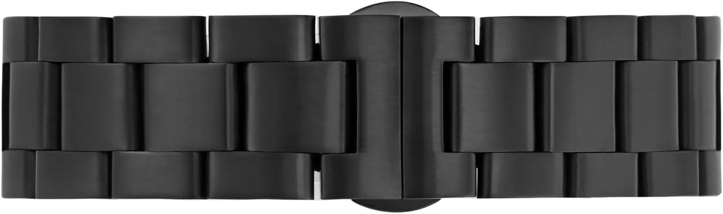 Stainless Steel, Deployant Clasp, 18mm 19mm lighten independent libelous hierarchy feed camera 20mm 21mm 22mm for Choice BISONSTRAP Heavy-duty Metal Watch Bands, Tapered Watch Straps, 316L 