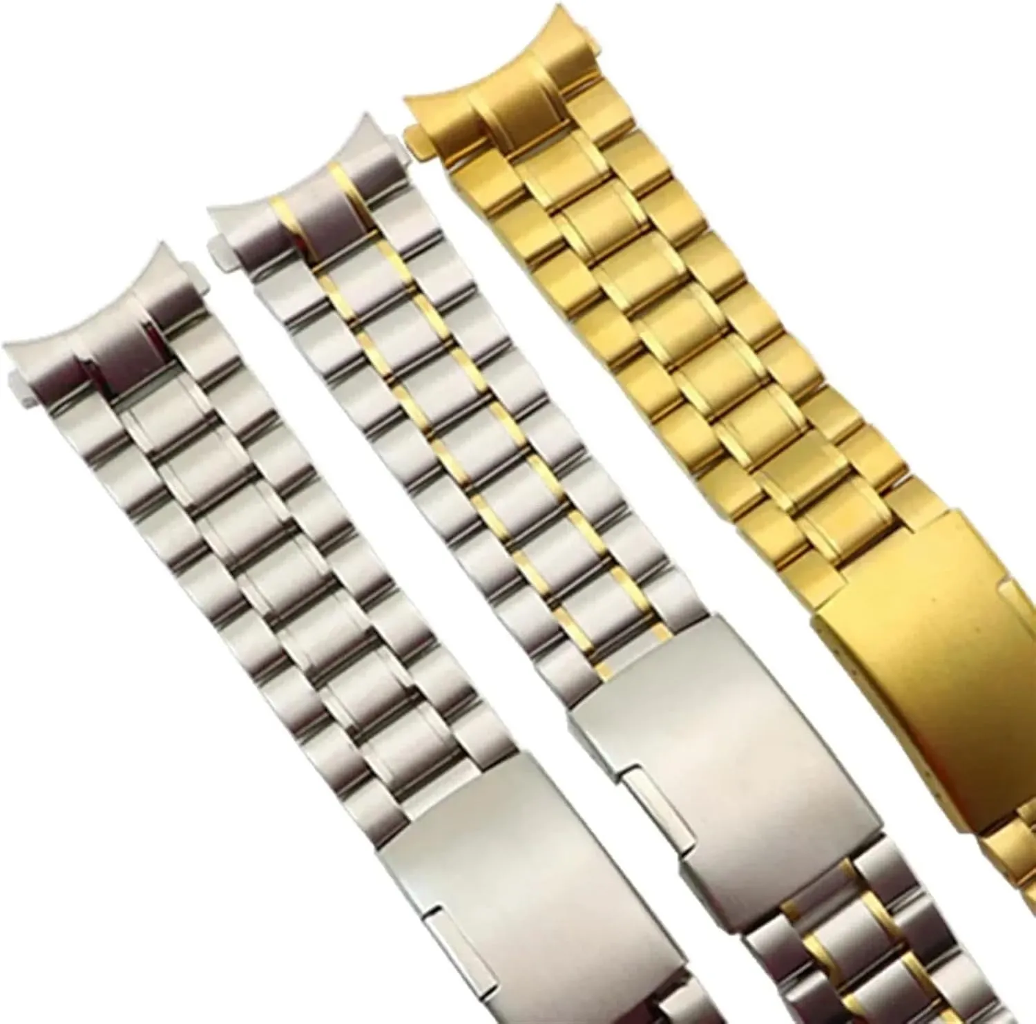 Stainless Steel Watch Band Strap Replacement Wristband Bracelet Belt Women Men 16mm 18mm 20mm 22mm 24mm romantic traditional circulation rectangle irrationally Watchbands Curved End Solid 