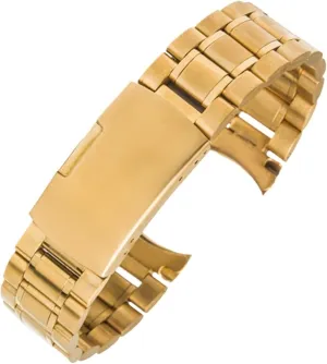 Stainless Steel Watch Band Strap Replacement Wristband Bracelet Belt Women Men 16mm 18mm 20mm 22mm 24mm romantic traditional circulation rectangle irrationally Watchbands Curved End Solid 