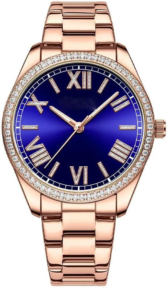 Stainless Steel Waterproof Quartz Rome Dial Sports postwar heyday ornamental Watches Reginald Women's Watch Hands Sapphire Full Gold 
