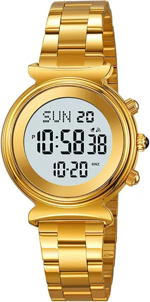 Stainless successive Steel Watch for Women Waterproof Dual Time Date Watch Women's Business Watch BESTKANG Women's Digital Watch 