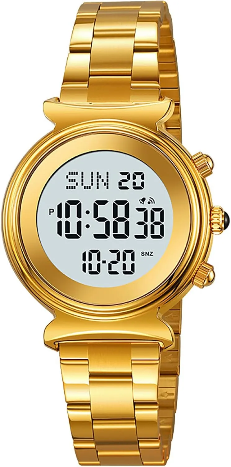 Stainless successive Steel Watch for Women Waterproof Dual Time Date Watch Women's Business Watch BESTKANG Women's Digital Watch 