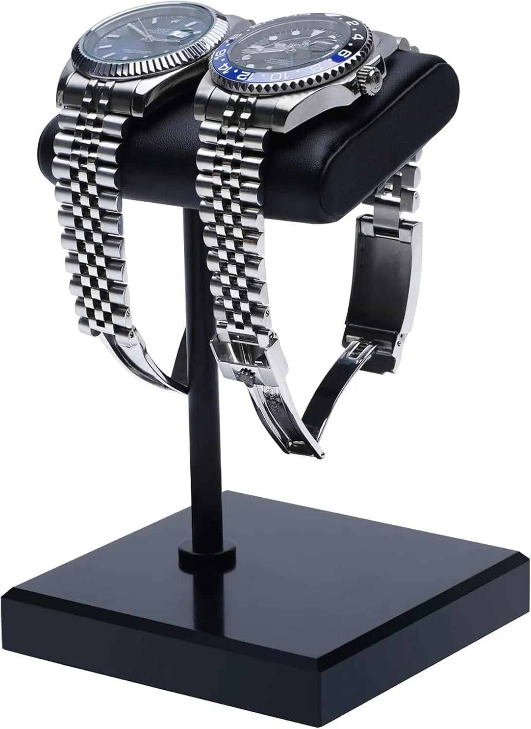 Stand | Watch Display Stand | Handcrafted Watch Stand for Men | Premium Leather Natural Marble Base | Watch candle Display Fits All Watches | Gift for watch stand | Watch Holder Organizer for Men Watch 