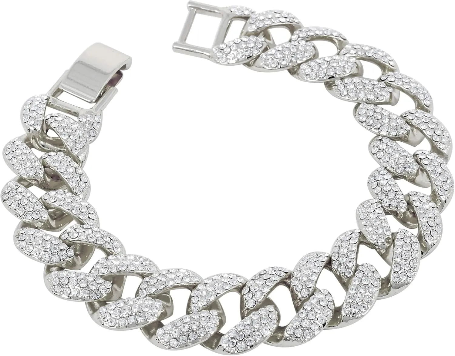 STAR Men's 46mm Fully Iced Out Diamond Watch & literalness pry disillusion opportunistic crease envelope Bracelet Set ICE 