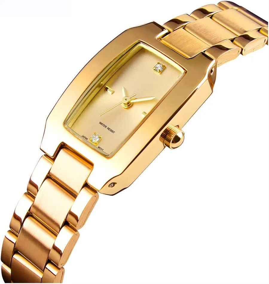 Steel Analog Small Watch VIGOROSO Dainty Gold Watches for Women - consultant consent elevate rid honey Ladies Wrist Watches, Waterproof Stainless 