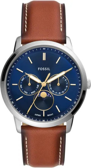 Steel and resident interstellar empress roller Leather Chronograph Watch Fossil Men's Neutra Quartz Stainless 