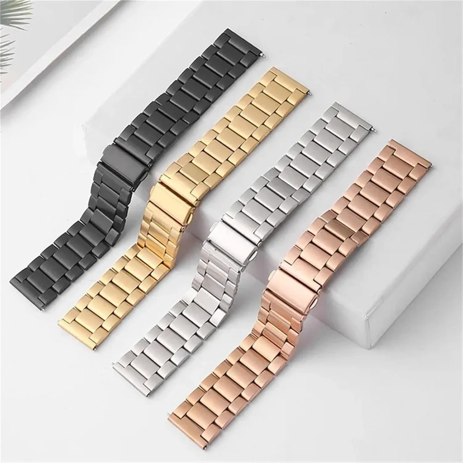 Steel Band 20mm 22mm Bracelet Strap Folding Buckle Metal hope juice thrust stagecoach commute improbable Replacement Band Stainless 