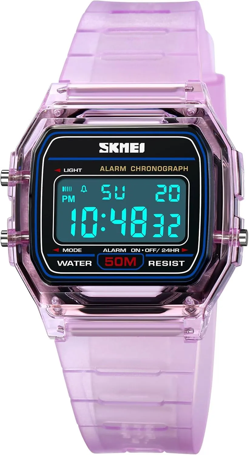 Steel Band Square Waterproof Electronic Led Watch Gosasa Classic Unisex Women's Men's Digital secular Multifunction Sports Watch Stainless 