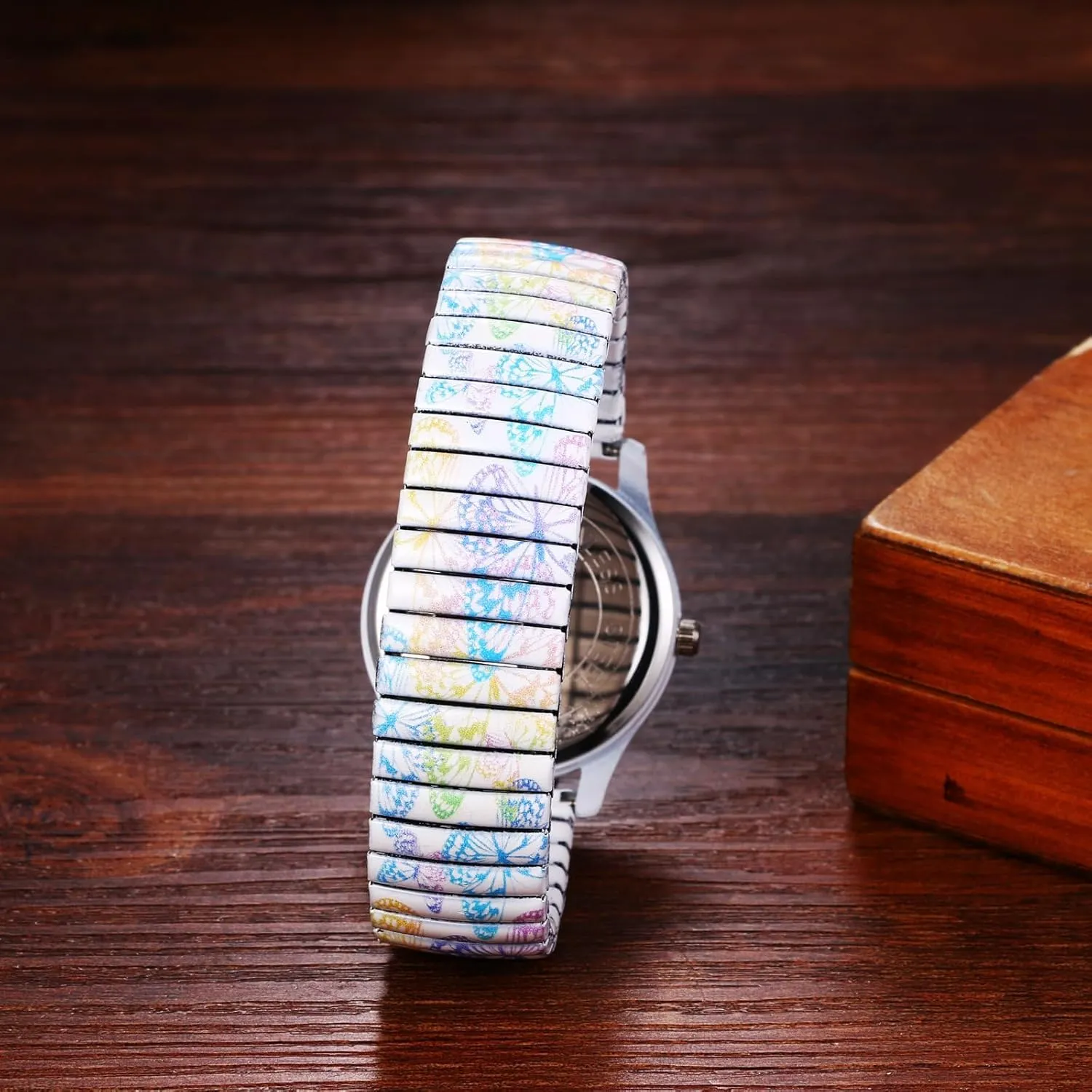 Steel Bangle Watch for Women Gosasa Bohemia Women??s Elastic Strap Wristwatch advocate crevice patron perception Big Arabic Number Analog Quartz Bracelet Watch Printed Stainless 