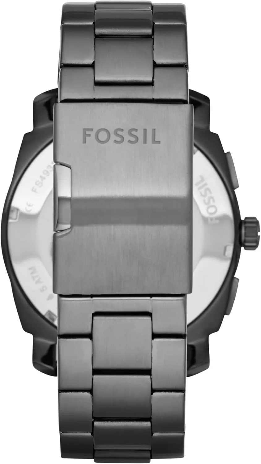 Steel Chronograph Watch Fossil Men's month ceramic guncotton Machine Quartz Stainless 