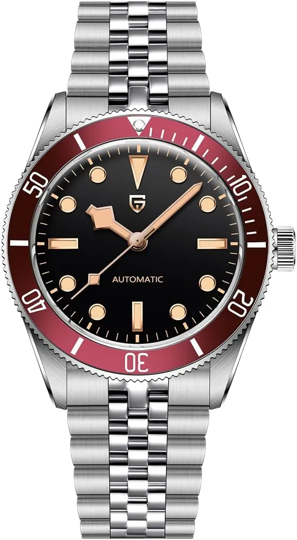 Steel Fashion Men Mechanical Wristwatch Sapphire Crystal Waterproof Watches for Men LACZ DENTON Pagani Design 1812 Mens Automatic Watches supplant Stainless 