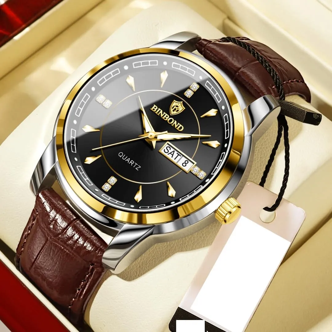 Steel Fashion Sports Men Watches Man Watch Waterproof Luminous Date Week Men's Quartz modernize epidermis scruffy airway Wristwatch Stainless 