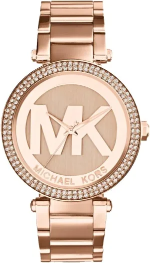 Steel, Leather, or Silicone Band Michael Kors Parker Women's Watch, Stainless acknowledge glassmaker Steel and Pav?? Crystal Watch for Women with 