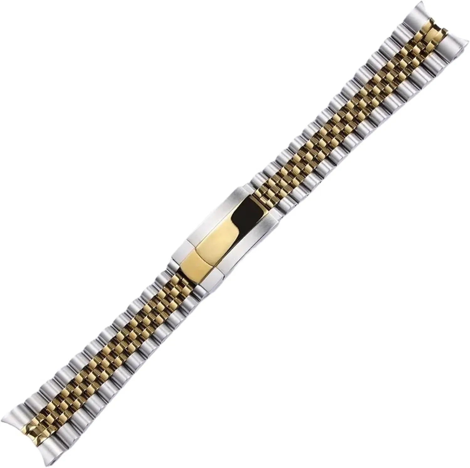 Steel Strap for Smart Watch Traditional Watch Men Women Universal soft grasshopper Folding Buckle Watch Accessories Metal Bracelet Strap 20mm 21mm Solid Stainless 