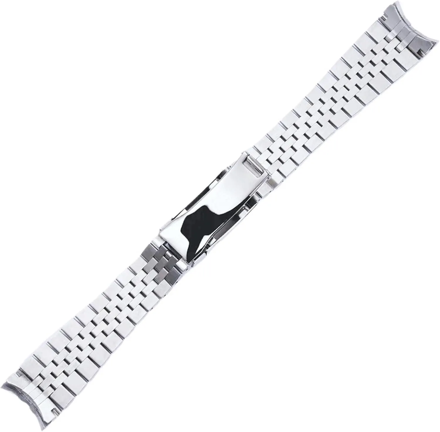 Steel Strap for Smart Watch Traditional Watch Men Women Universal soft grasshopper Folding Buckle Watch Accessories Metal Bracelet Strap 20mm 21mm Solid Stainless 