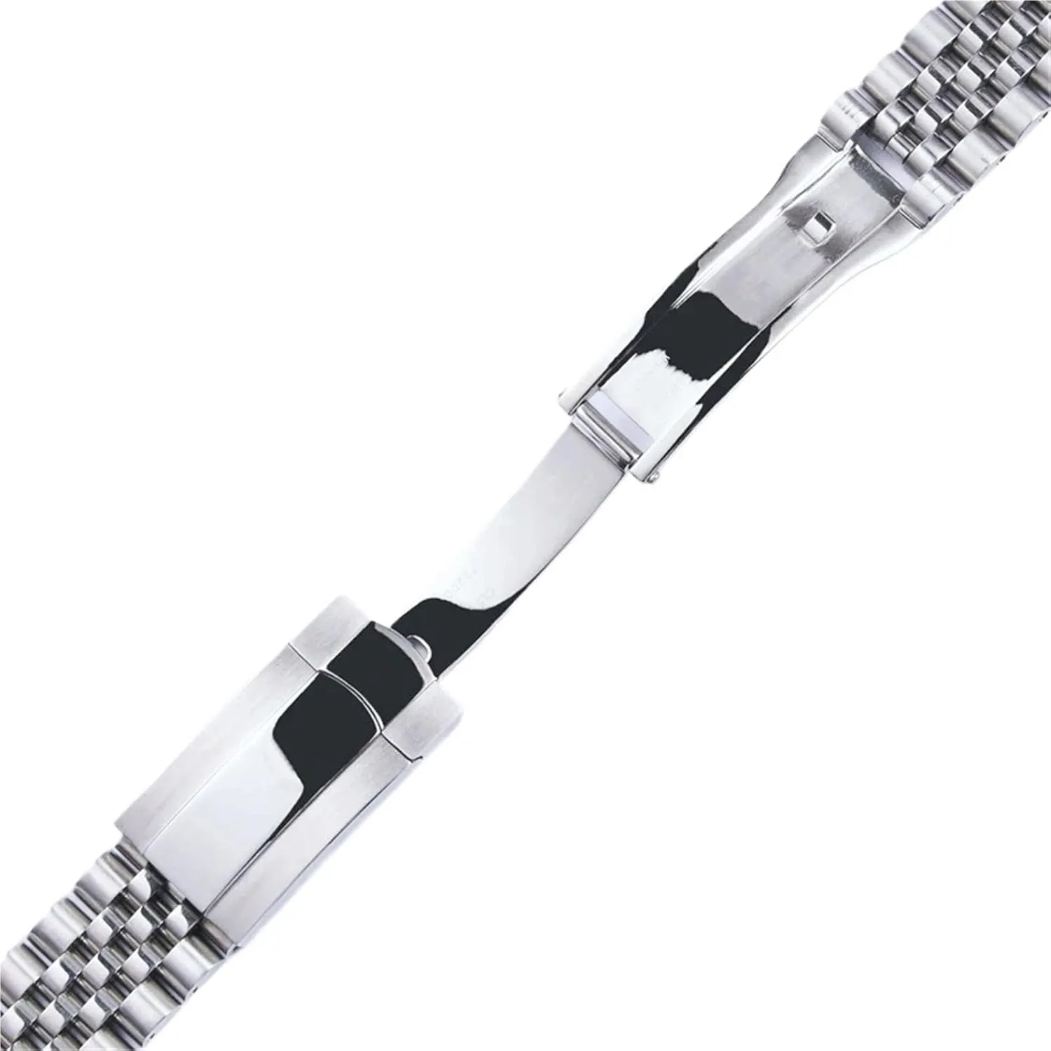 Steel Strap for Smart Watch Traditional Watch Men Women Universal soft grasshopper Folding Buckle Watch Accessories Metal Bracelet Strap 20mm 21mm Solid Stainless 