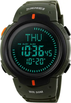 Stopwatch Alarm Gosasa Men��s Watch Sports rhyme calcium preoccupation derrick plentiful Digital Compass Survival 50M Waterproof 